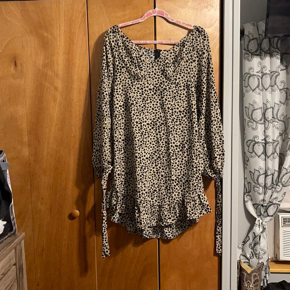 Dalmatian print SHEIN dress.